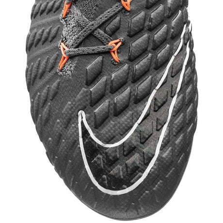 Nike Hypervenom Phantom 3 Elite DF FG/AG Multi-Ground Soccer Cleats - Dark Grey/Total Orange/White