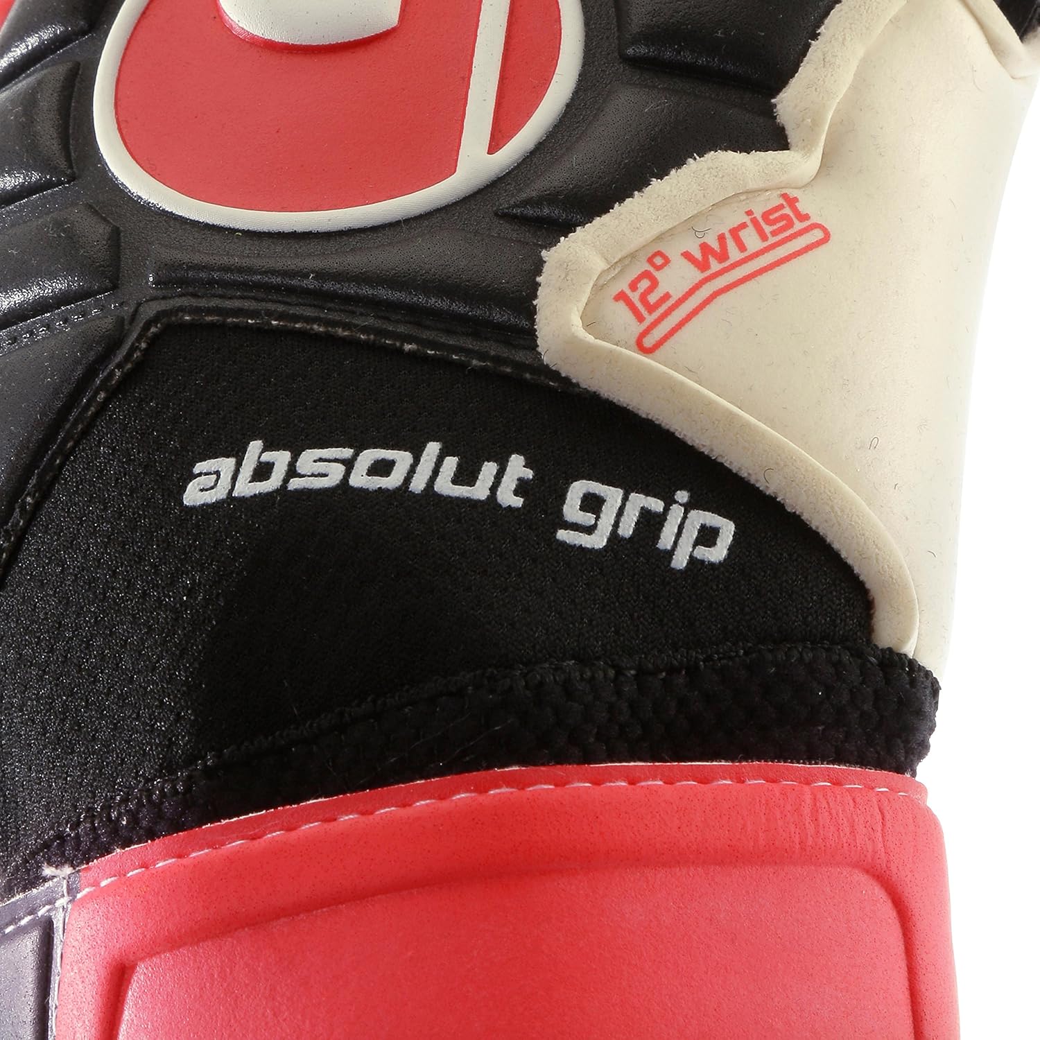 Uhlsport Eliminator Absolutgrip Goalkeeper Gloves Black/Red/White