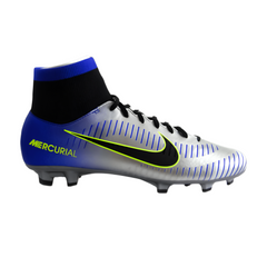 Nike Kids' Neymar Jr. Mercurial Victory VI Dynamic Fit (FG) Firm-Ground Football Boot Racer Blue/Black/Volt