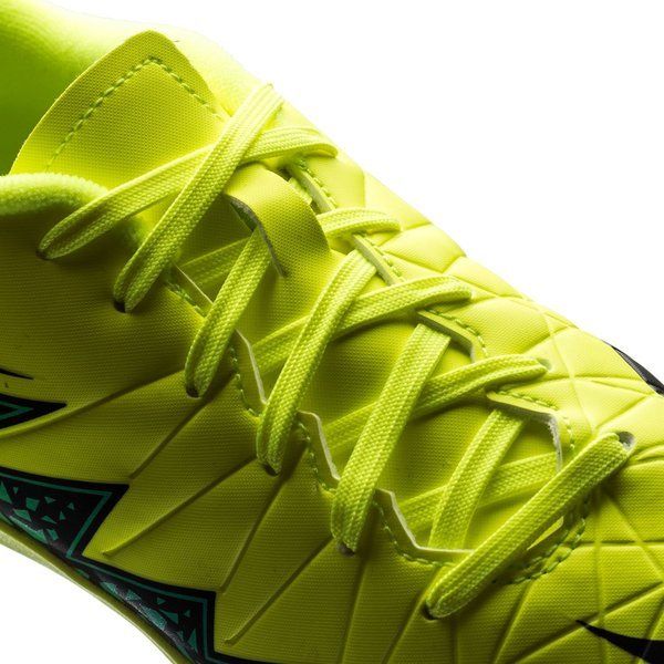 Nike JR HyperVenom Phelon II IC Indoor Shoes Volt/Black/Hyper Turquoise