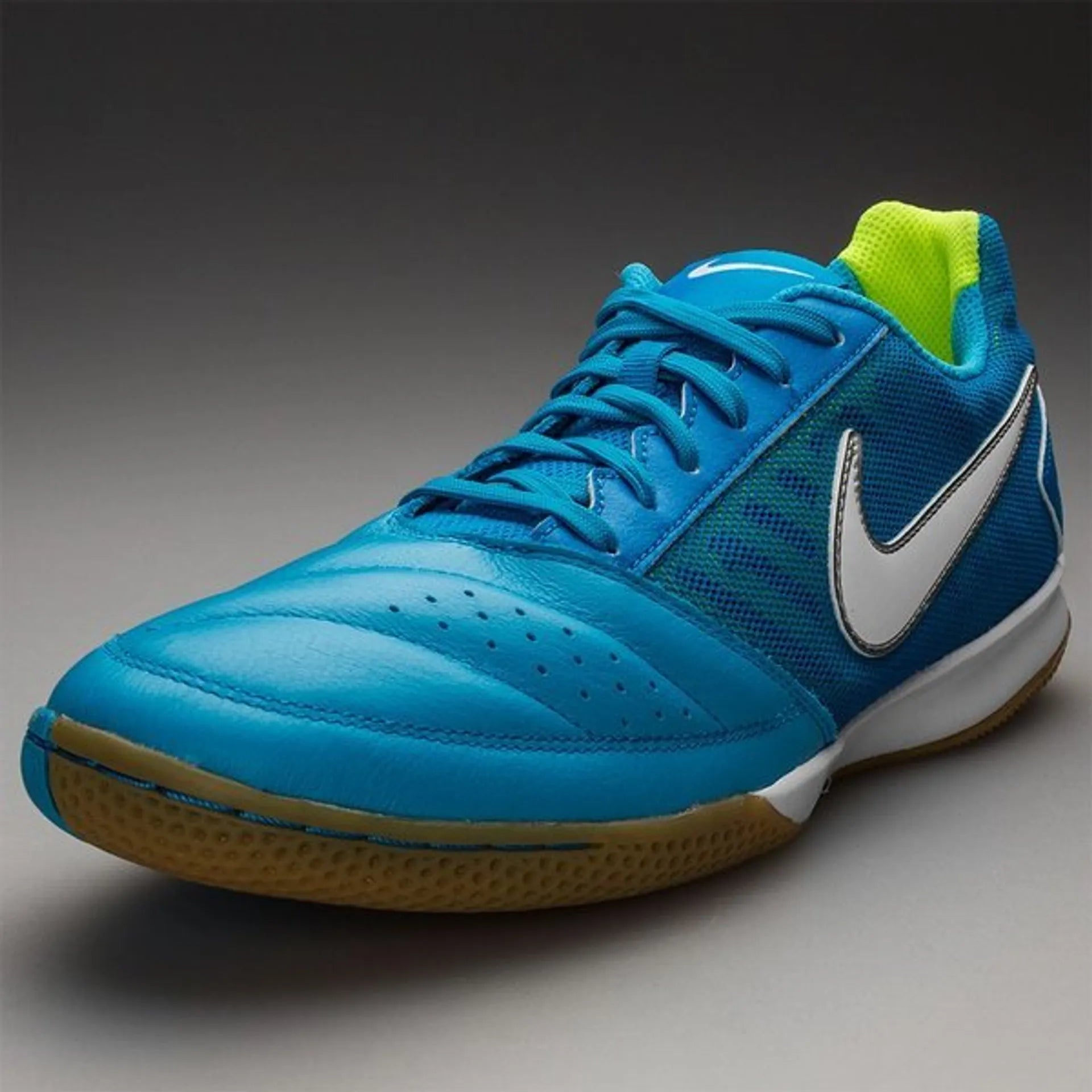 Nike Gato II Indoor Soccer Shoes - Blue/Lime/White