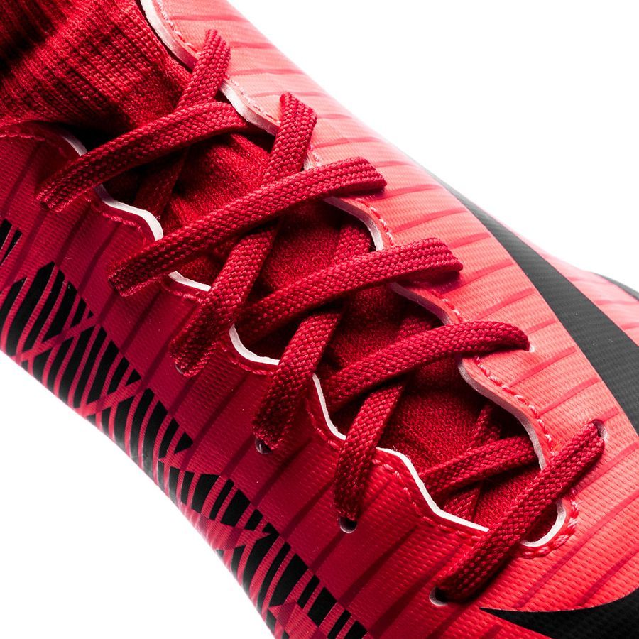Kids' Nike MercurialX Victory VI Dynamic Fit (IC) Indoor-Competition Football Boot Red/Black/Crimson
