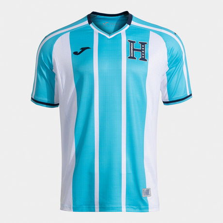 Joma Honduras Away Men's Soccer Jersey 26 - Sky Blue/White