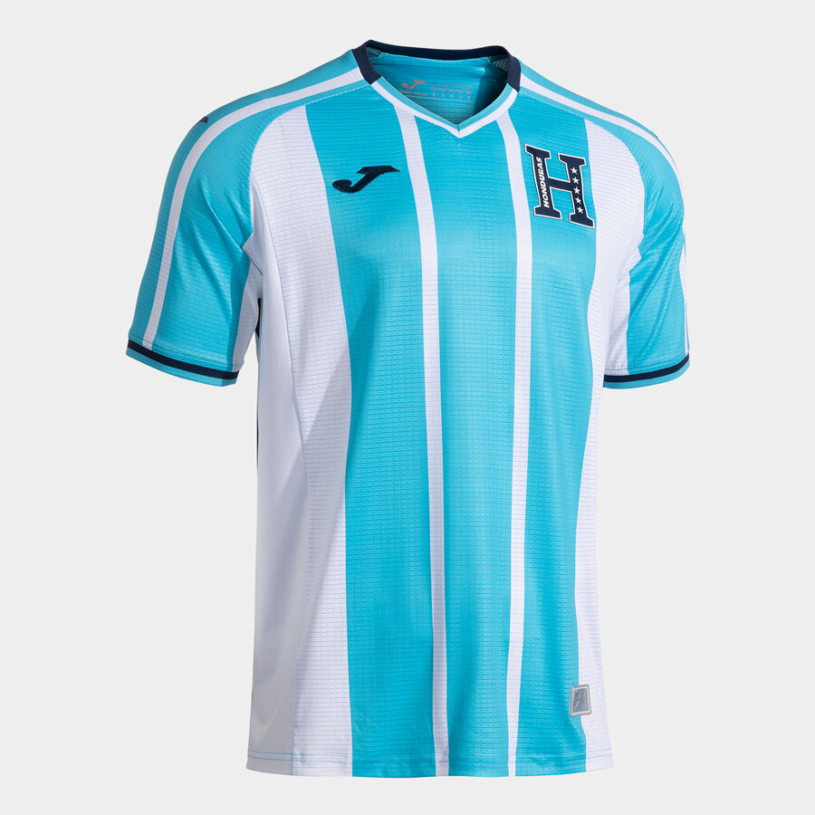 Joma Honduras Away Men's Soccer Jersey 26 - Sky Blue/White