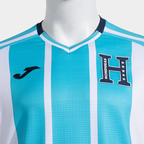 Joma Honduras Away Men's Soccer Jersey 26 - Sky Blue/White
