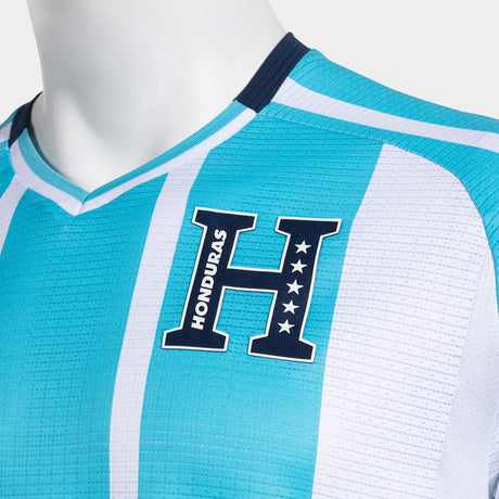 Joma Honduras Away Men's Soccer Jersey 26 - Sky Blue/White