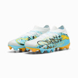 PUMA Future 9 Match Playmaker FG/AG Firm Ground/Artificial Ground Men's Soccer Cleats - White/Blue