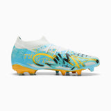 PUMA Future 9 Match Playmaker FG/AG Firm Ground/Artificial Ground Men's Soccer Cleats - White/Blue
