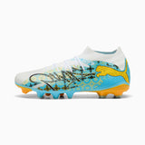 PUMA Future 9 Match Playmaker FG/AG Firm Ground/Artificial Ground Men's Soccer Cleats - White/Blue