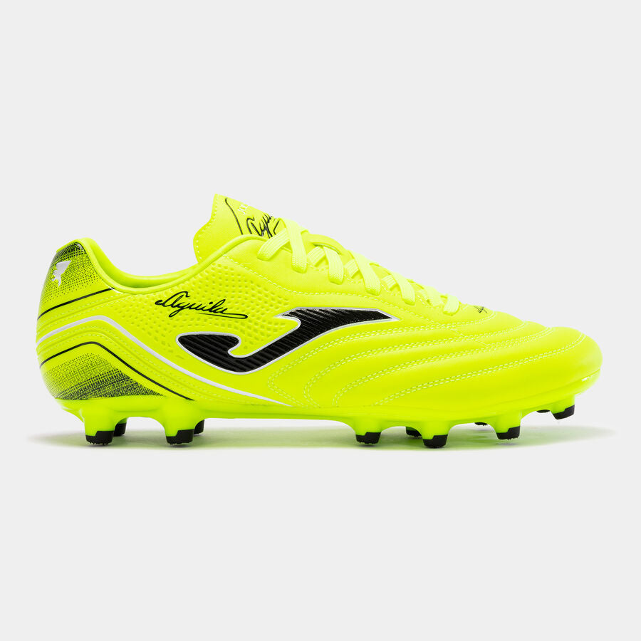 AGUILA 2309 LEMON FLUOR FIRM GROUND Botas de fútbol Aguila 23 para terreno firme FG amarillo fluorescente