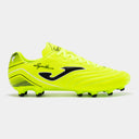 AGUILA 2309 LEMON FLUOR FIRM GROUND Botas de fútbol Aguila 23 para terreno firme FG amarillo fluorescente