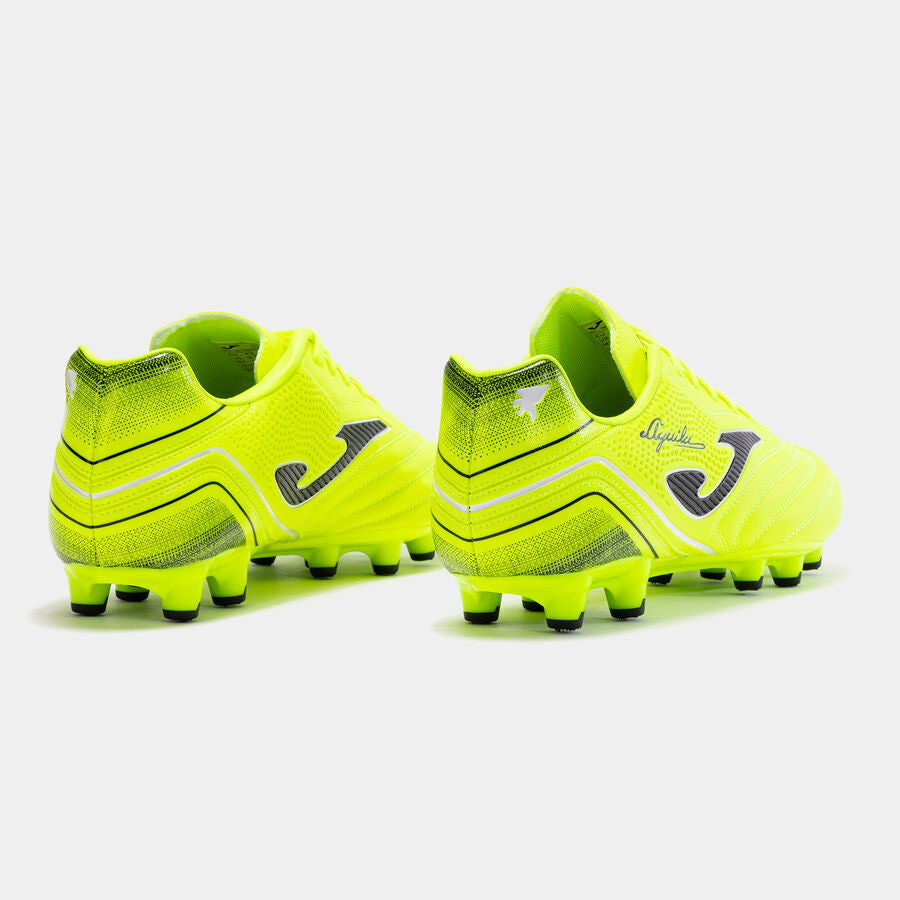 AGUILA 2309 LEMON FLUOR FIRM GROUND Botas de fútbol Aguila 23 para terreno firme FG amarillo fluorescente