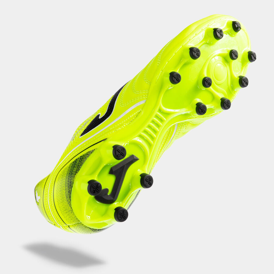 AGUILA 2309 LEMON FLUOR FIRM GROUND Botas de fútbol Aguila 23 para terreno firme FG amarillo fluorescente