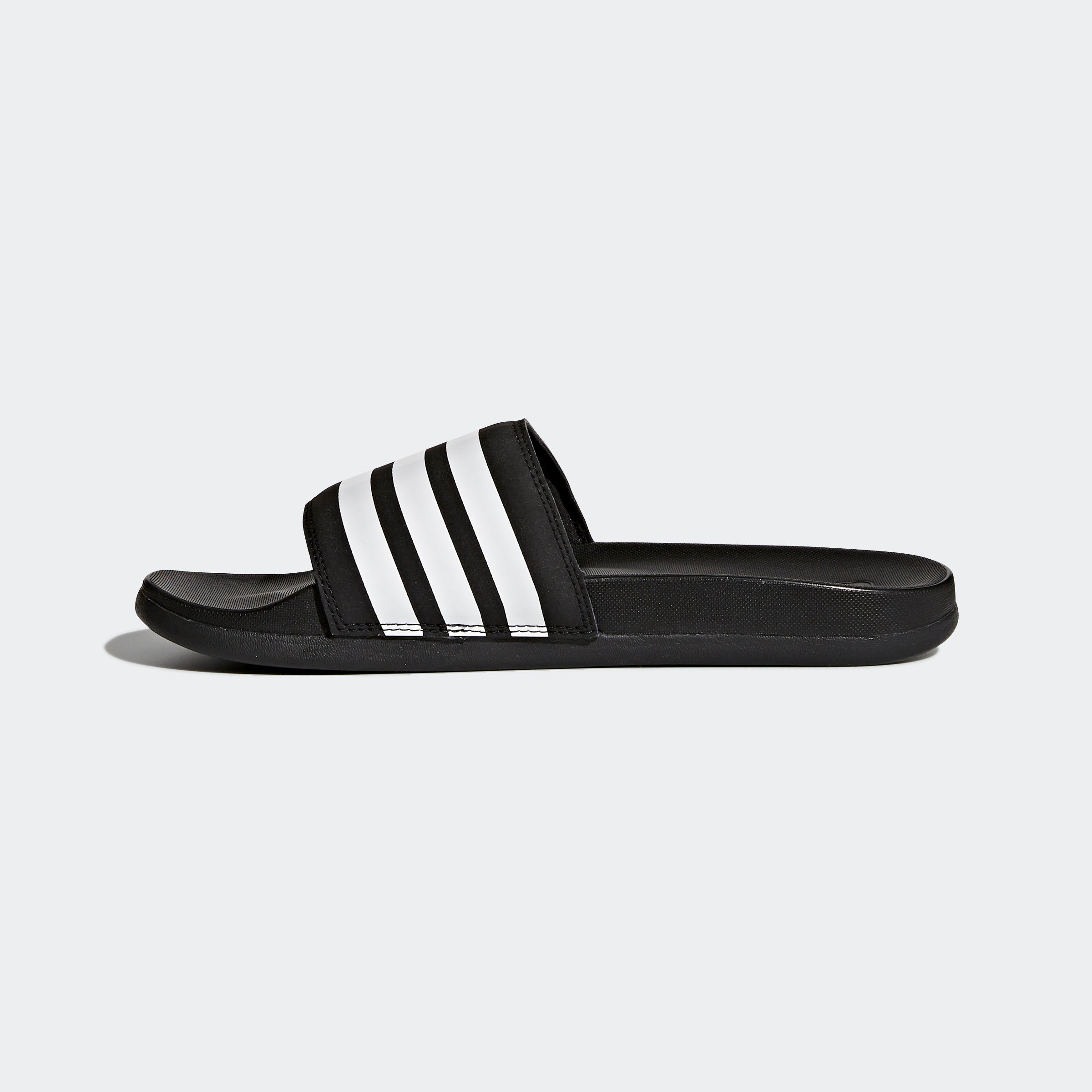 adidas Women's Adilette Comfort Slides Black/White