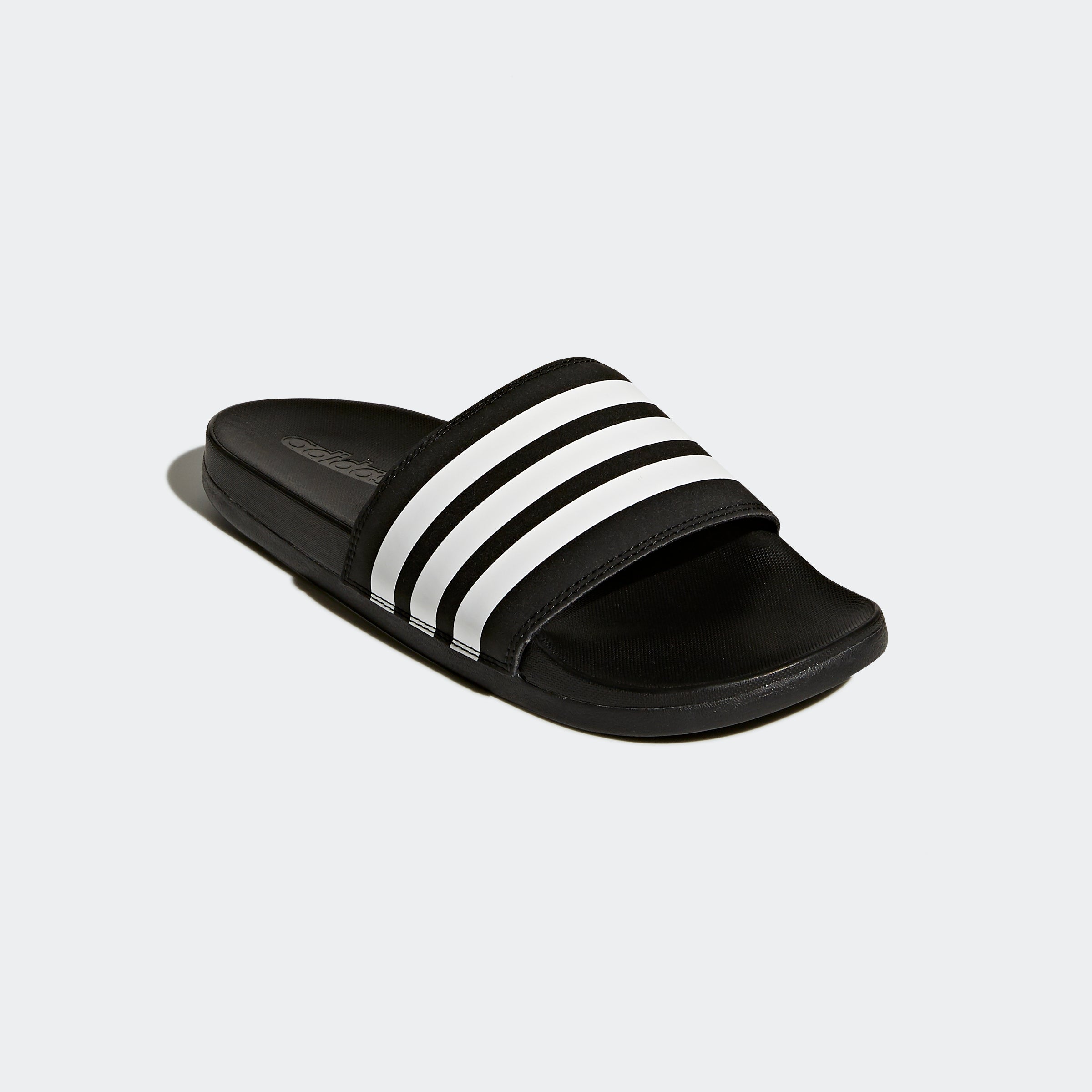 adidas Women's Adilette Comfort Slides Black/White