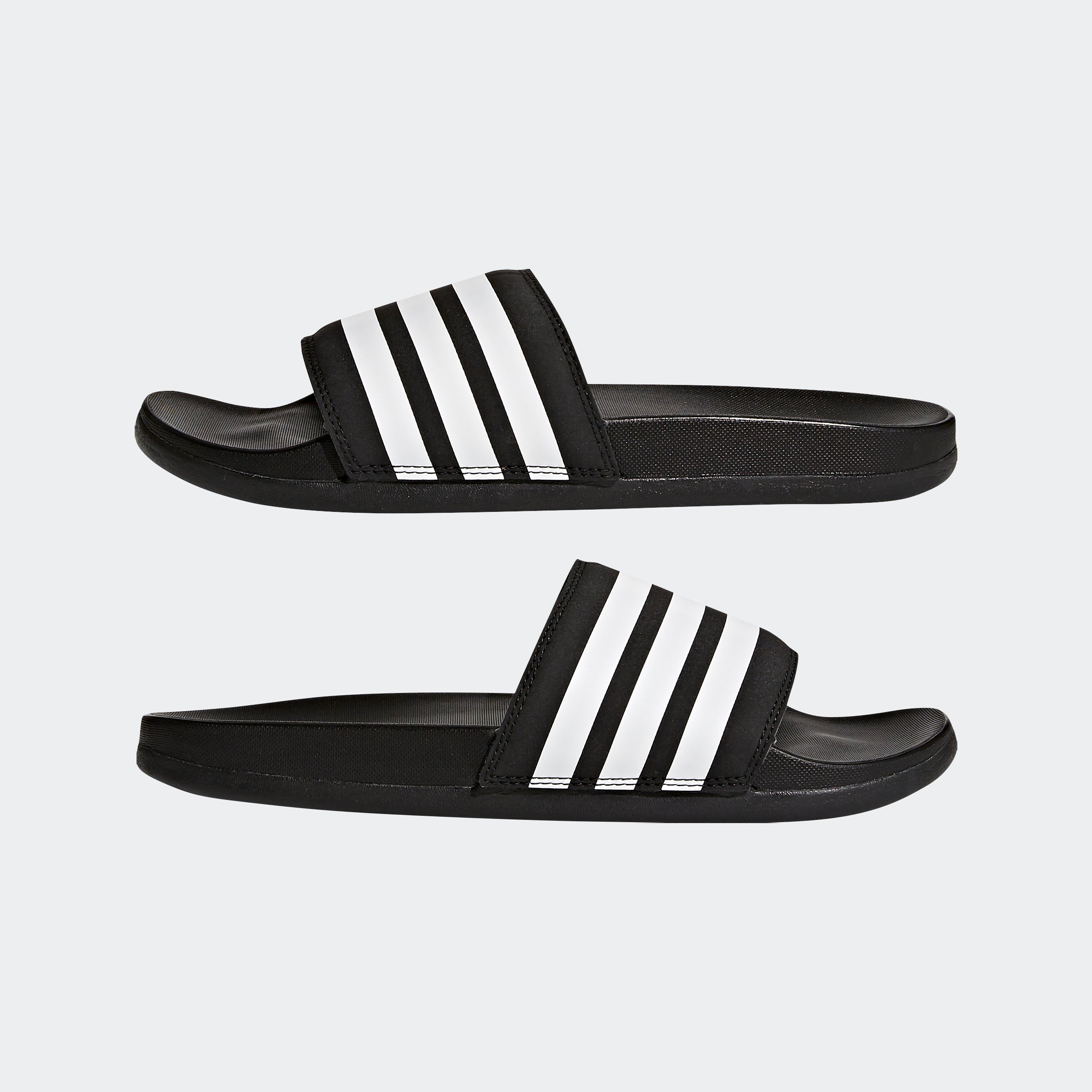 adidas Women's Adilette Comfort Slides Black/White