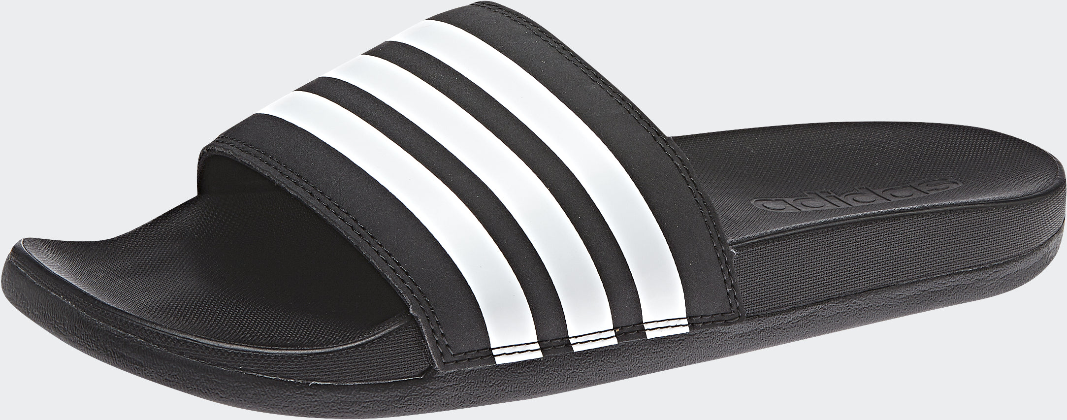 adidas Women's Adilette Comfort Slides Black/White