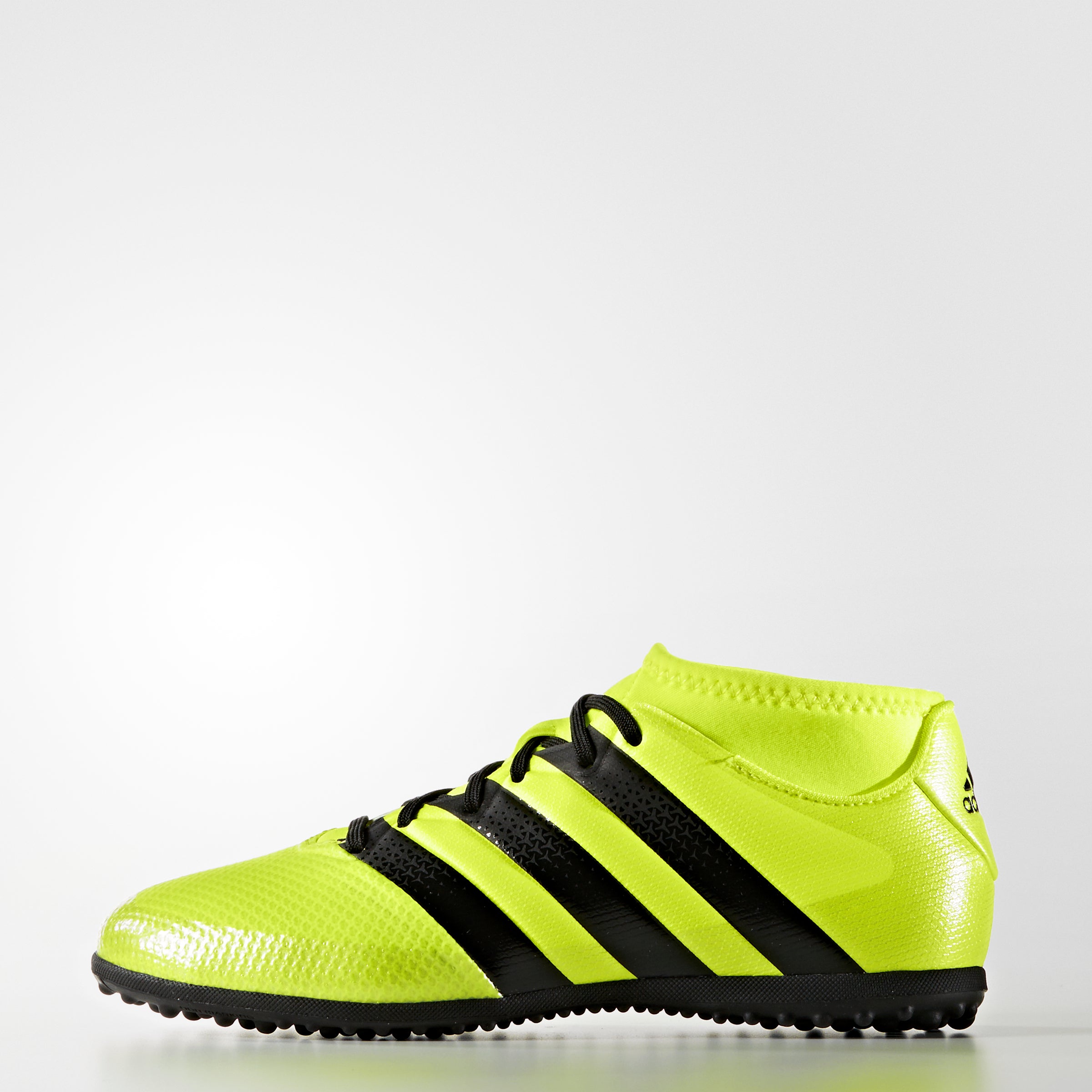 adidas ACE 16.3 Primemesh TF Youth Turf Soccer Cleats Solar Yellow/Black/Silver Metallic