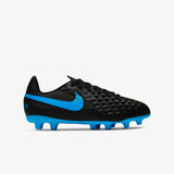 Nike Tiempo Legend 8 FG Youth Soccer Cleats - Black/Blue
