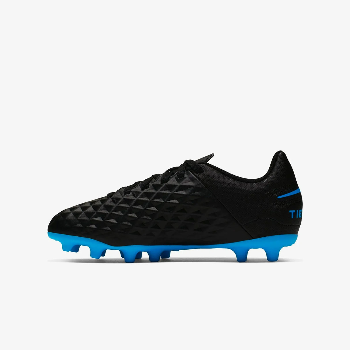 Nike Tiempo Legend 8 FG Youth Soccer Cleats - Black/Blue
