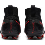 Nike JR Superfly 7 Elite FG Firm Ground Youth Soccer Cleats - Black/Chile Red/Dark Smoke Grey/Chile Red