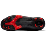 Nike JR Superfly 7 Elite FG Firm Ground Youth Soccer Cleats - Black/Chile Red/Dark Smoke Grey/Chile Red