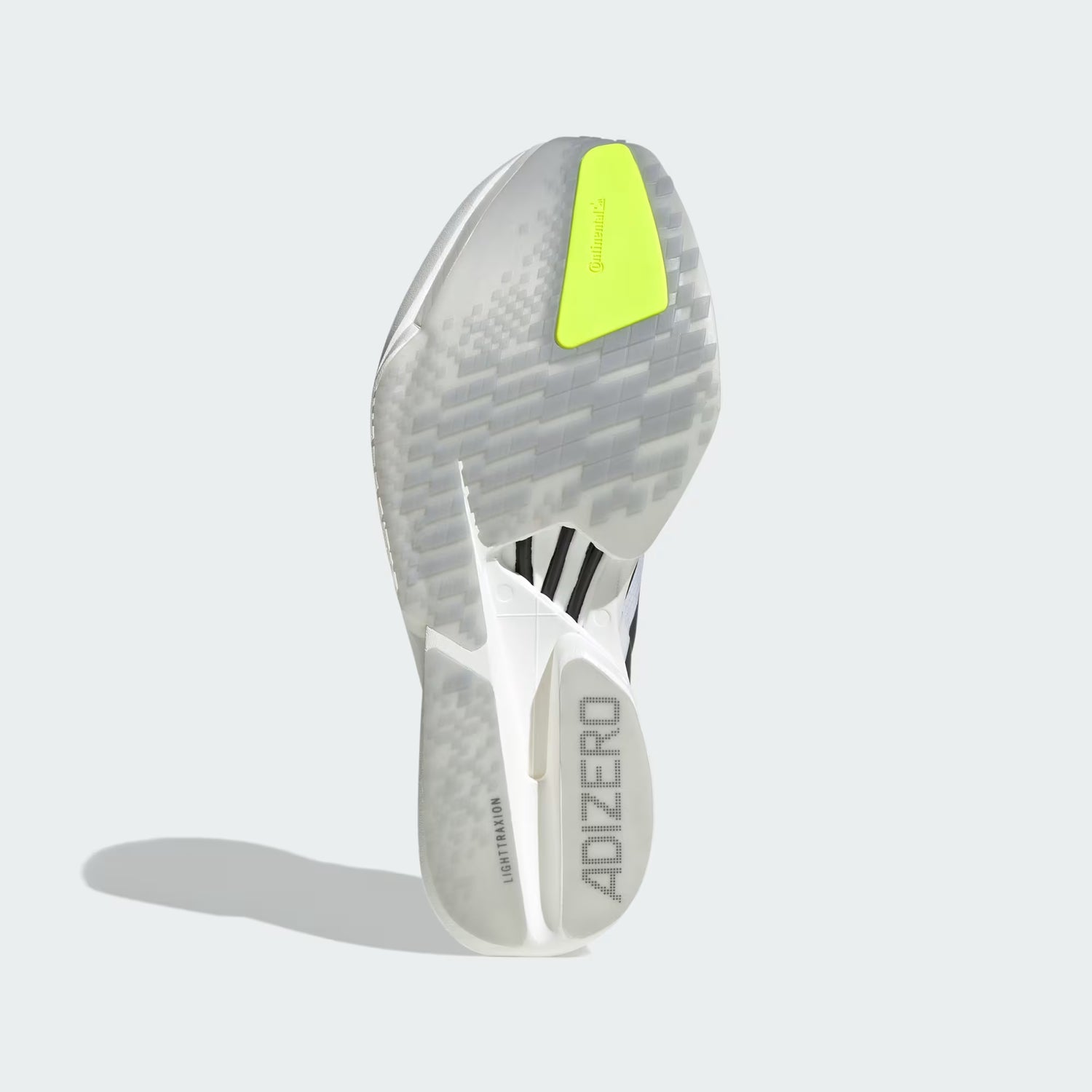 adidas Adizero Adios Pro 4 Shoes - Cloud White / Iron Metallic / Solar Yellow