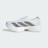 adidas Adizero Adios Pro 4 Shoes - Cloud White / Iron Metallic / Solar Yellow