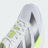 adidas Adizero Adios Pro 4 Shoes - Cloud White / Iron Metallic / Solar Yellow
