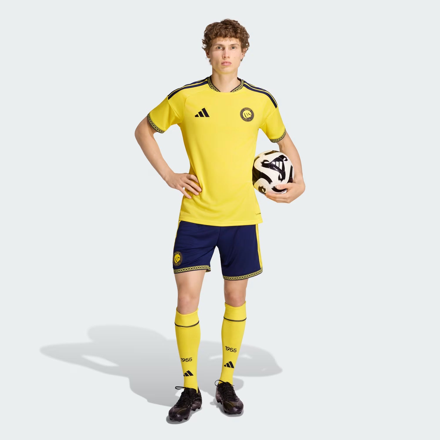adidas Al Nassr FC Home Men's Soccer RONALDO 7 Jersey 26/27 - Yellow/Blue