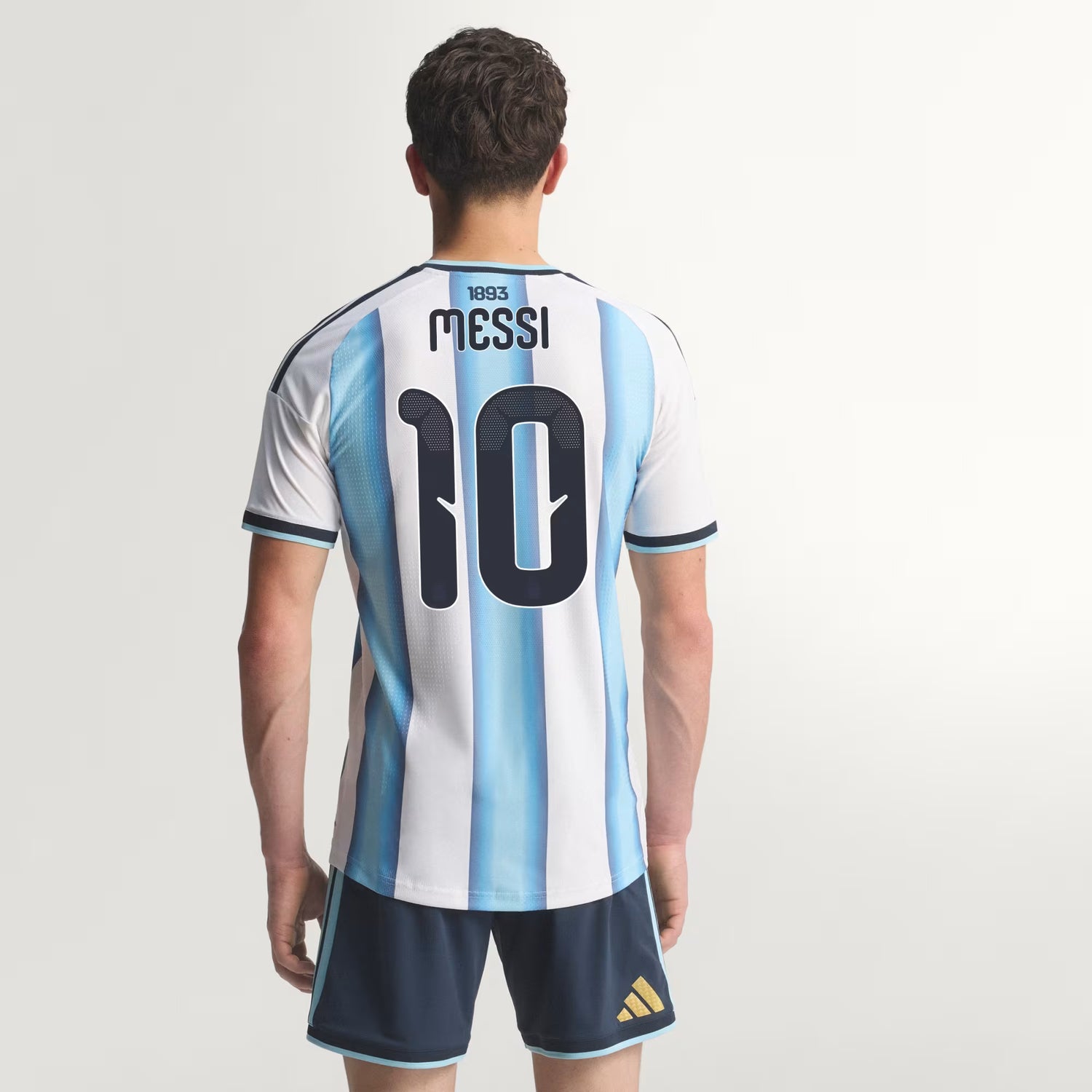adidas Argentina Home 10 Authentic Men's Soccer Jersey 2026 - White/Blue