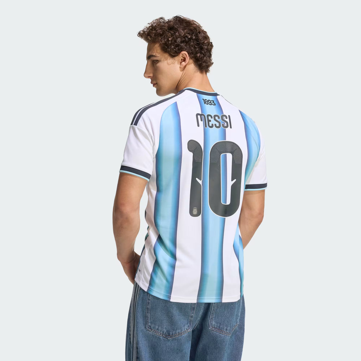 adidas Argentina Home 10 Messi Men's Soccer Jersey 26 - White/Blue