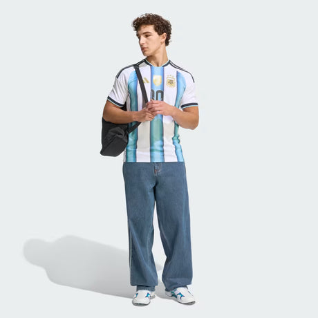 adidas Argentina Home 10 Messi Men's Soccer Jersey 26 - White/Blue