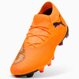 Botines de fútbol PUMA Future 8 Match FG/AG para mujer - Naranja/Negro