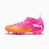 PUMA Future 9 Match FG/AG Firm Ground/Artificial Ground Youth Soccer Cleats - Pink/Aqua/White