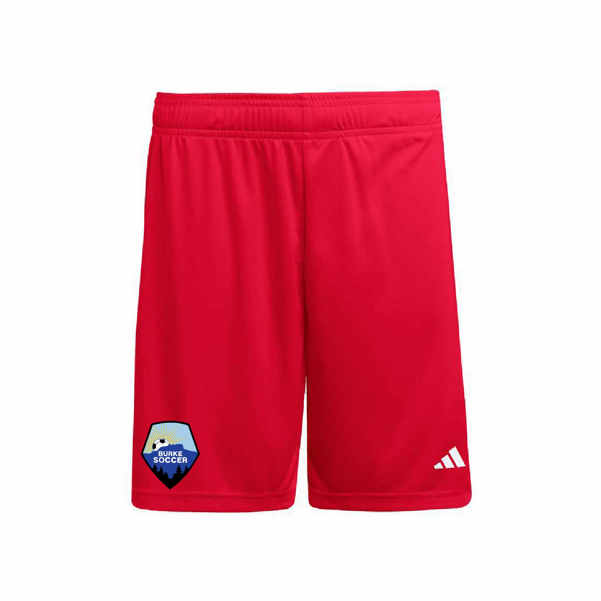 Burke Soccer adidas Entrada 26 Shorts - Red/White