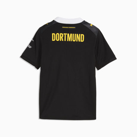 PUMA Borussia Dortmund Away Youth Soccer Jersey 2026 - Black/Dark Gray