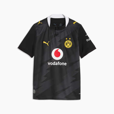 PUMA Borussia Dortmund Away Youth Soccer Jersey 2026 - Black/Dark Gray