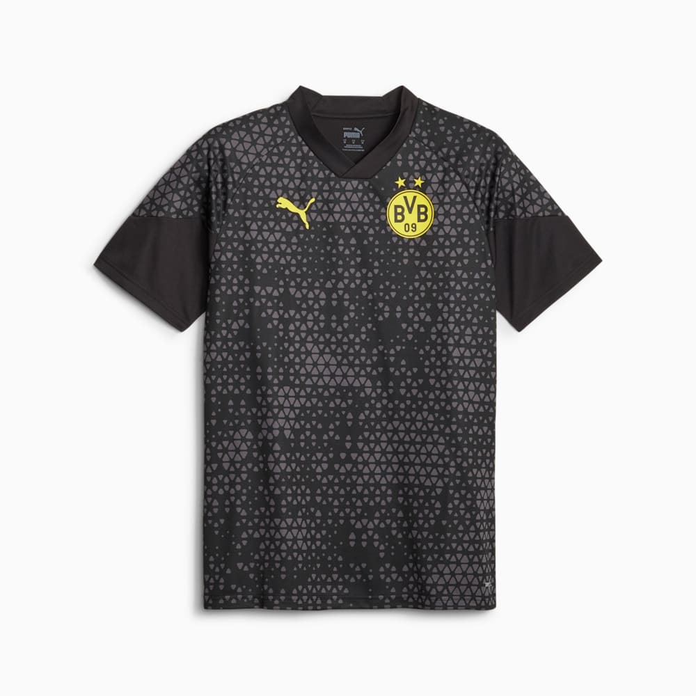 Camiseta de entrenamiento PUMA Borussia Dortmund negra/amarilla cibernética