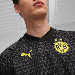 Camiseta de entrenamiento PUMA Borussia Dortmund negra/amarilla cibernética