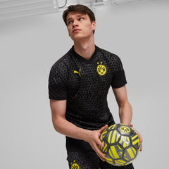 Camiseta de entrenamiento PUMA Borussia Dortmund negra/amarilla cibernética
