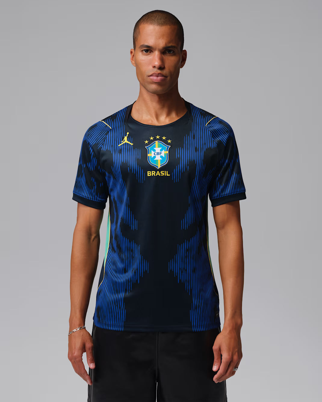 Camiseta de fútbol Nike Brasil Visitante para hombre 2026 - Azul Royal Antiguo/Negro