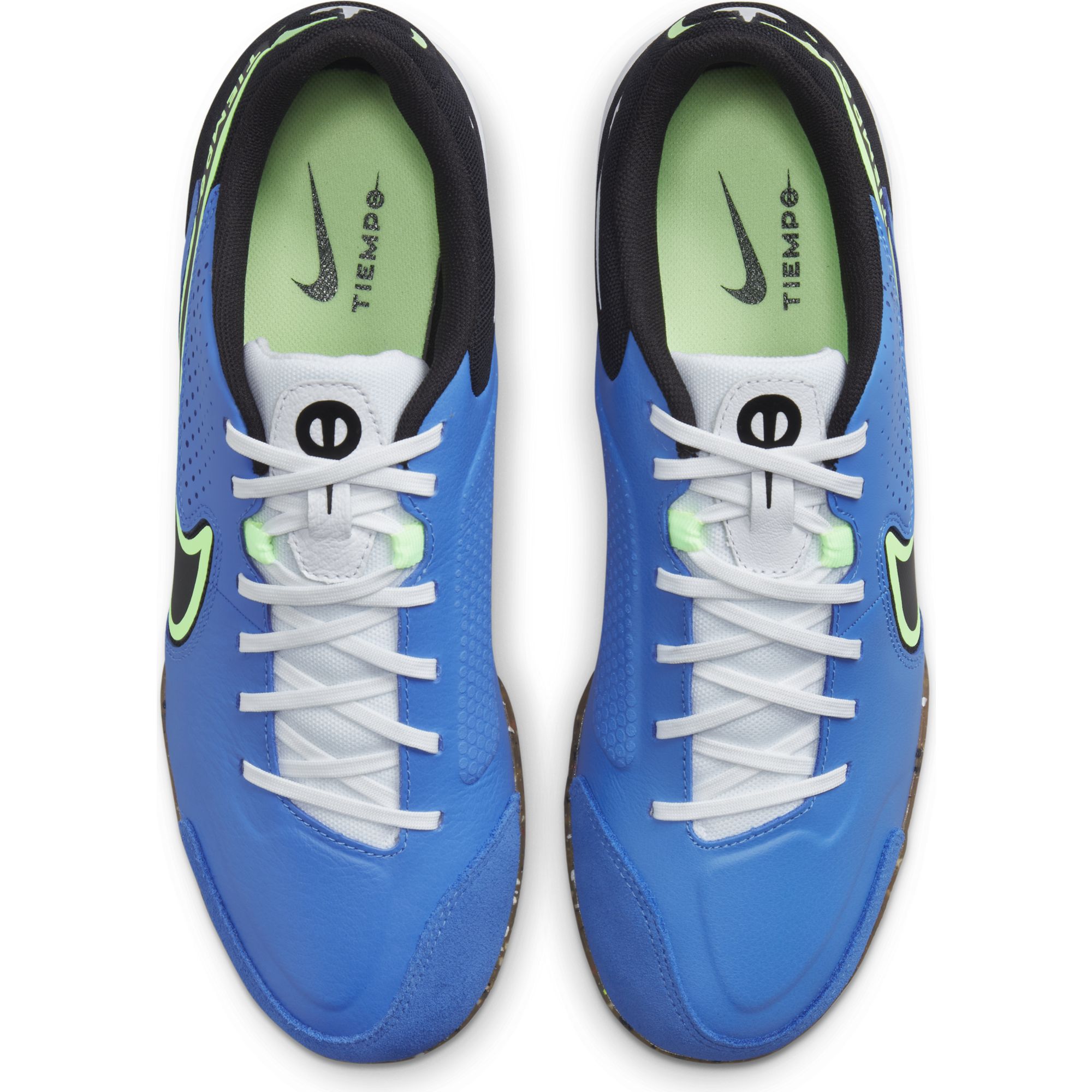 Nike Tiempo Legend 9 Academy IC Indoor Soccer Shoes - Blue/Black/Lime