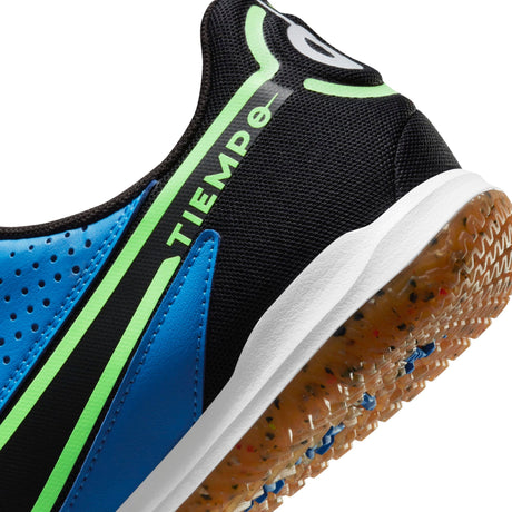 Nike Tiempo Legend 9 Academy IC Indoor Soccer Shoes - Blue/Black/Lime