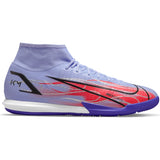 Nike Superfly 8 Academy KM IC Indoor Soccer Shoes - Light Thistle/Metallic Silver