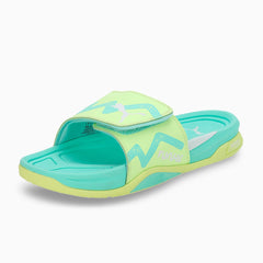 PUMA Dream NITRO Slide Future Unisex Fast Yellow/White/Electric Peppermint