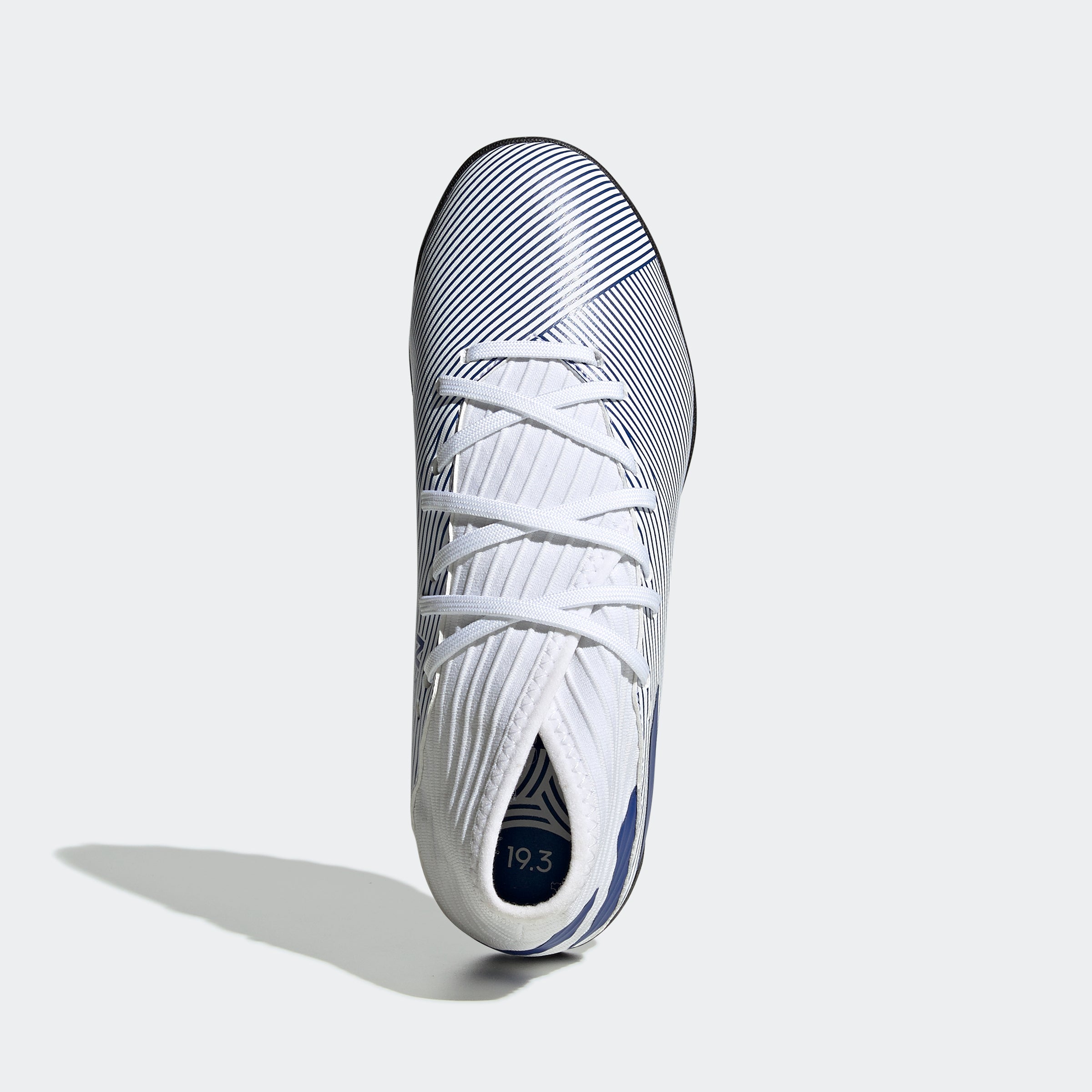 adidas Nemeziz 19.3 TF Turf Youth Soccer Cleats - White/Royal