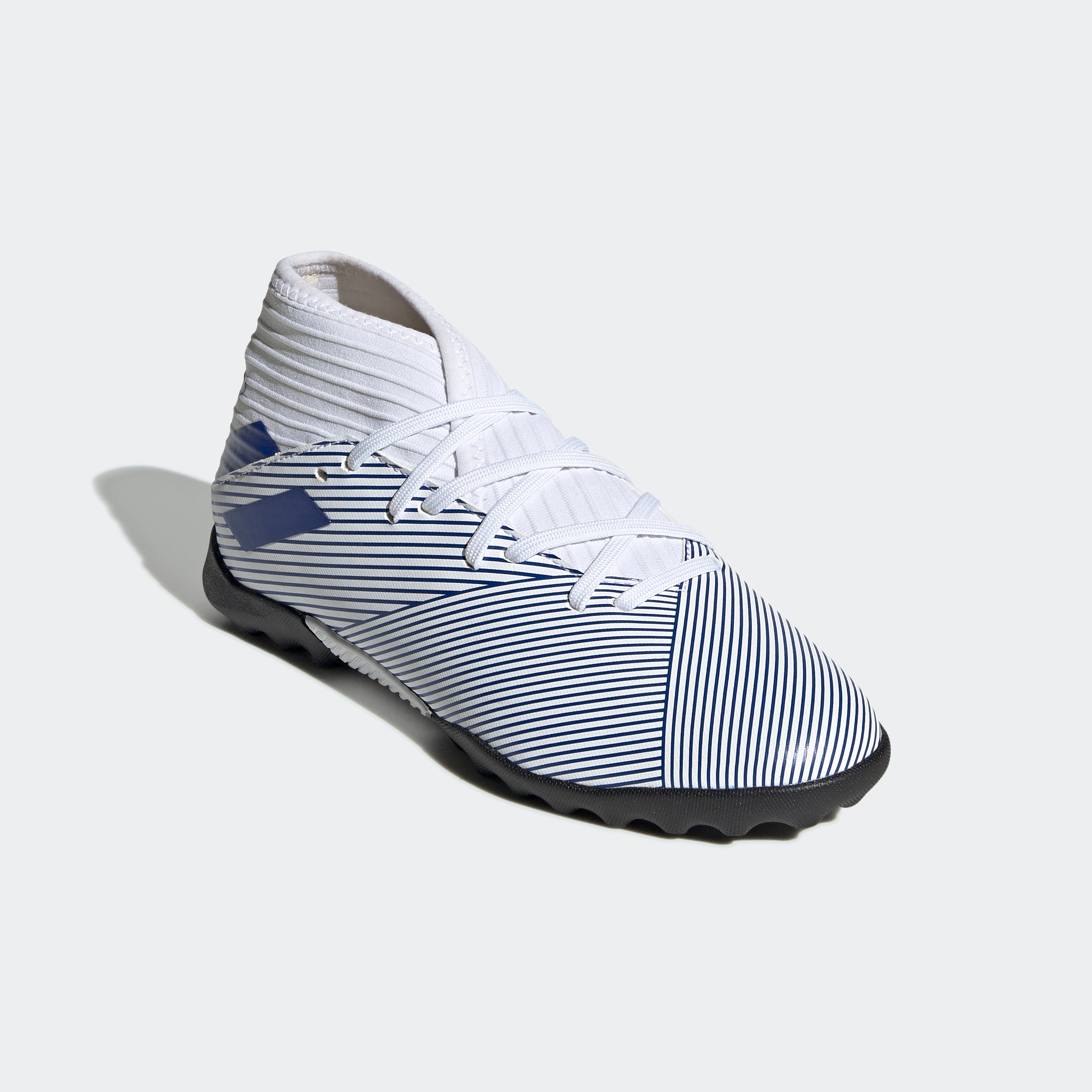 adidas Nemeziz 19.3 TF Turf Youth Soccer Cleats - White/Royal