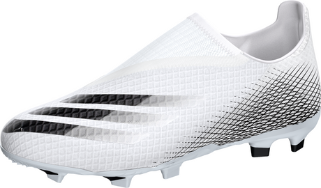 adidas X Ghosted.3 Laceless Firm Ground Boots -White/Blac