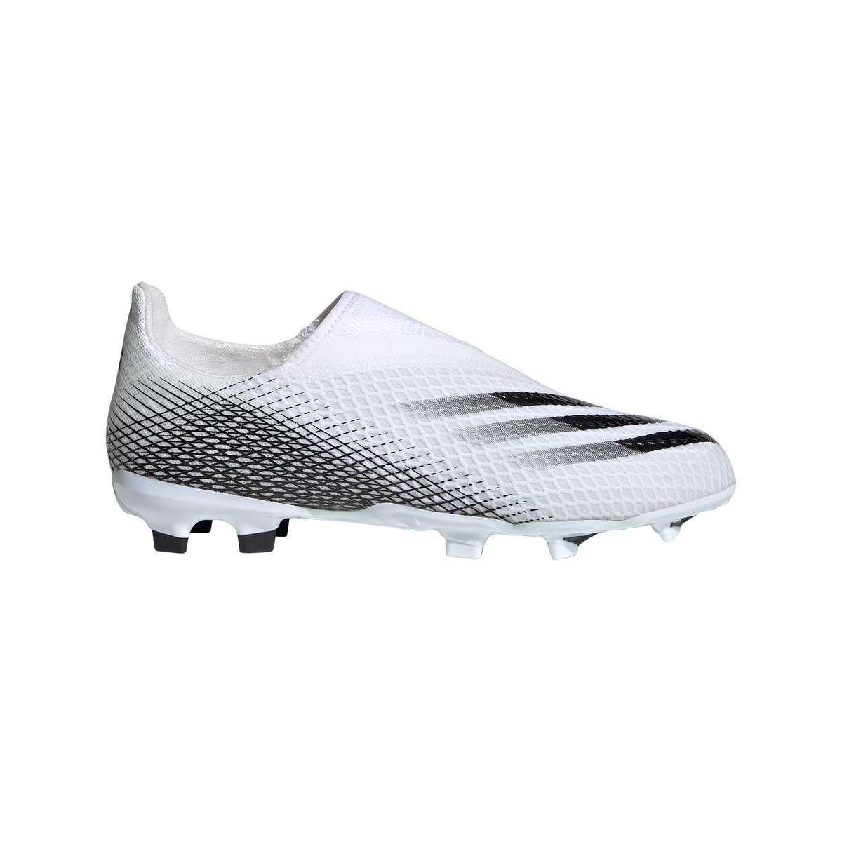 adidas X Ghosted.3 Laceless Firm Ground Boots -White/Blac